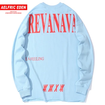 

Aelfric Eden Letter Printed Casual Sweatshirts Mens 2019 Autumn Harajuku Streetwear Long Sleeve Fashion Cotton Outwear Pullover