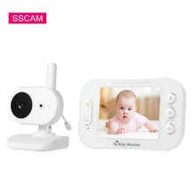 Wi-Fi камера Детский Монитор 3,5 дюймов ЖК-дисплей цвет высокой четкости двухсторонний аудио разговора ребенок безопасности спальный монитор с батареей