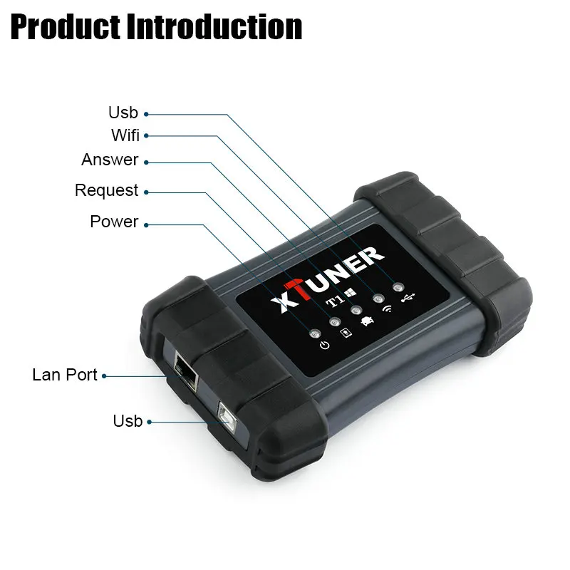 XTUNER T1 HD тяжелых грузовиков OBD2 автомобильный диагностический инструмент с подушкой безопасности грузовика ABS DPF EGR сброс OBD автоматический диагностический сканер