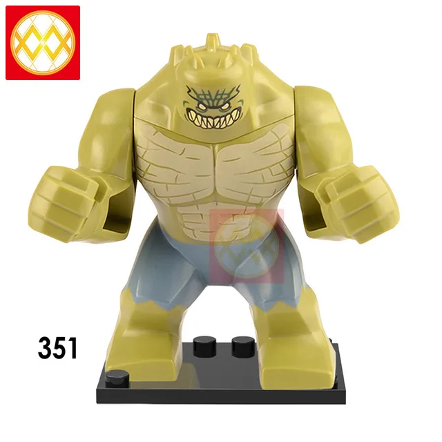 DC super heroes bad guy character Killer croc Bane scarrow Joker harry queen Sinestro Deathstroke строительные блоки детские игрушки - Цвет: XH351