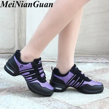

Thick Base Female Shoes Round Toe Ladies Sneakers Lace Up Women's Shoes Mesh Women Sports Shoes 2020 Hot Sale Dancing Shoes I5