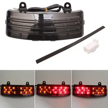 

Motorcycle Cafe Racer Rear Fender Tri-Bar LED Running Turn Signal Brake Tail Light Fit For Harley Street Glide