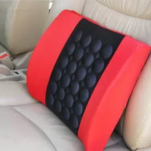 Автомобильная поясная подушка электрическая массажная поддержка для поясницы на спинку стула Расслабляющая подушка для поддержки поясницы для автомобиля