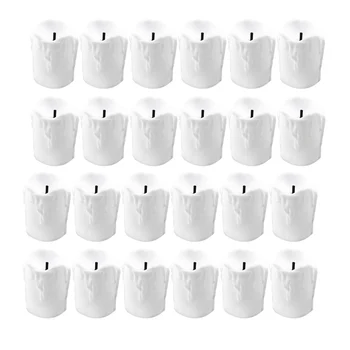 

Hot 24 Pieces LED Light Candles Flameless Electronic Night Light Energy Candle Tea Lights