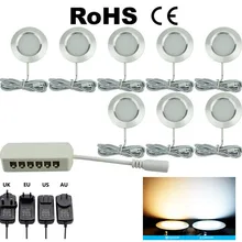 Под шкаф светильник светодиодный 12 В 3 Вт алюминиевый шкаф кухонный шкаф Шайба шкаф мебель лампа счетчик витрина книжная полка светильник ing