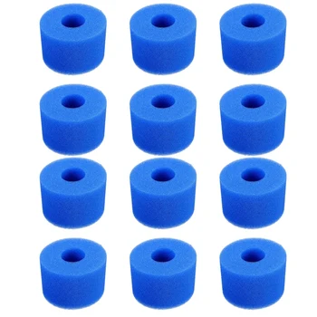 

12PCS Swimming Pool Foam Sponge for Intex S1 Reusable Washable Biofoam Cleaner Pool Foam Swimming Accessorie
