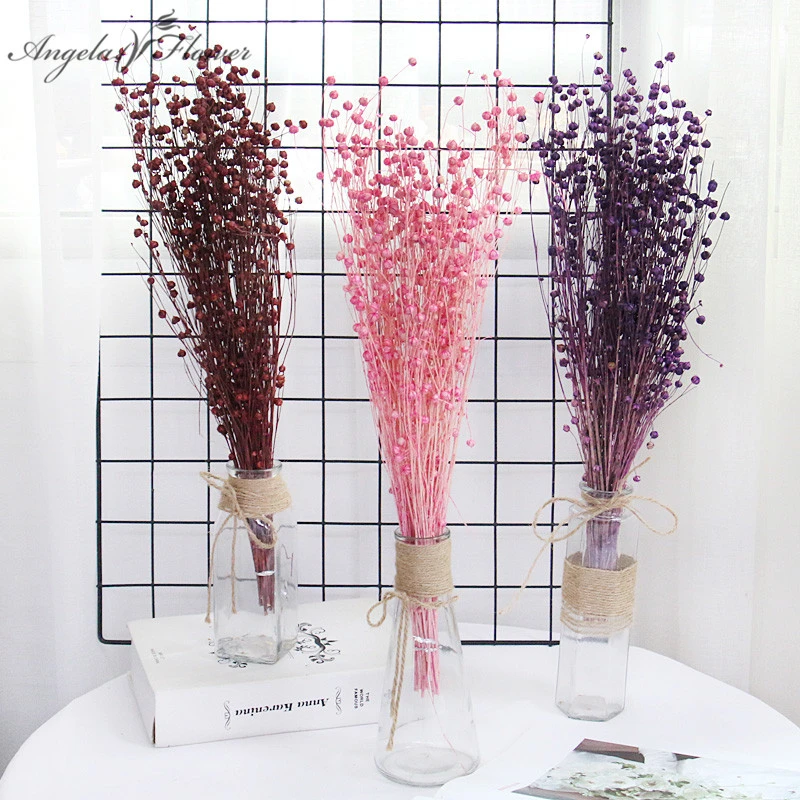 自然乾燥させた花アカシア乾燥した豆永遠の花の息カスミソウの花束diyのギフトボックスの材料のルーム家の装飾 造花 ドライフラワー Aliexpress
