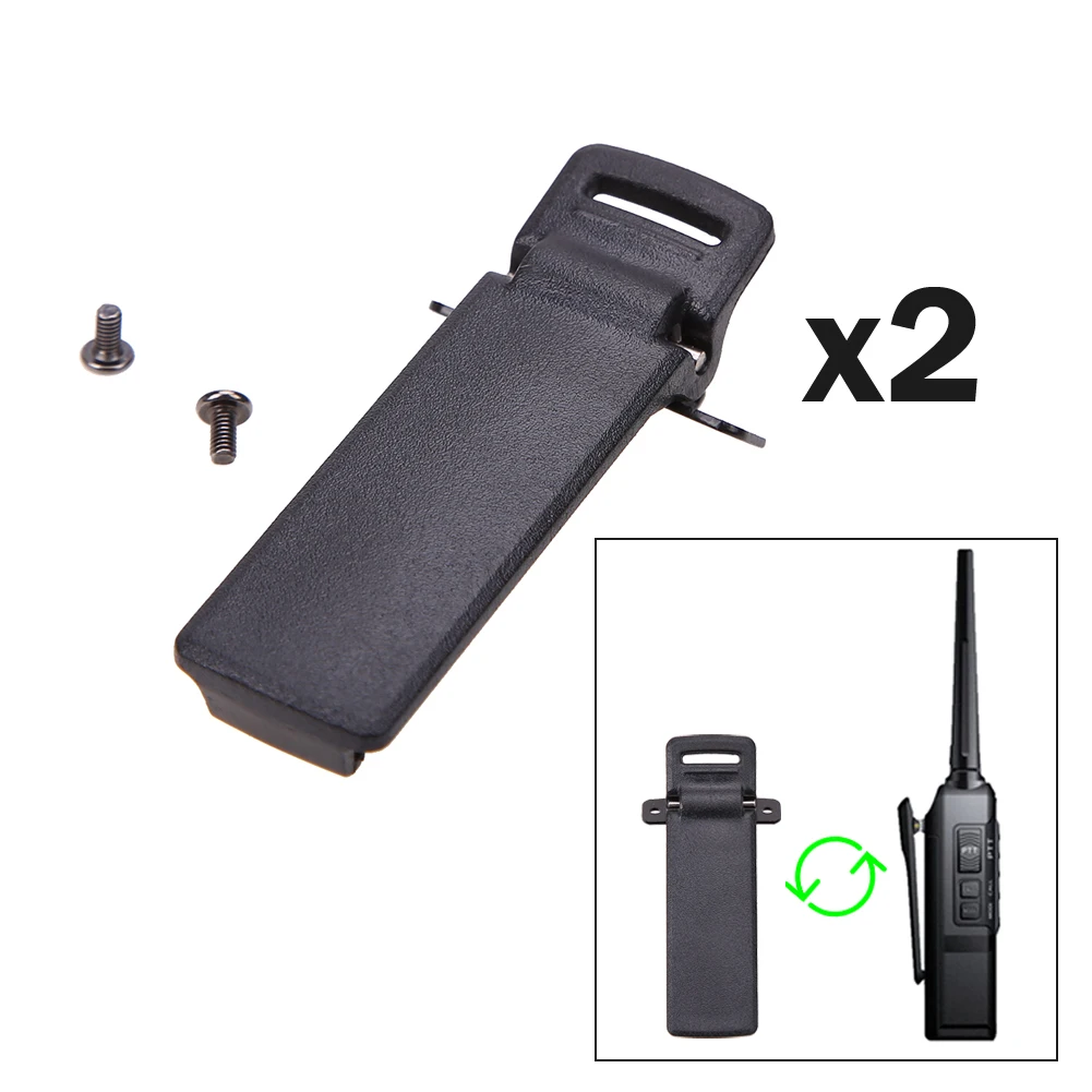 2 шт. рация Зажим для ремня Baofeng UV 5R 5RA 5RB 5RC 5RD 5RE двухсторонняя радио аксессуары