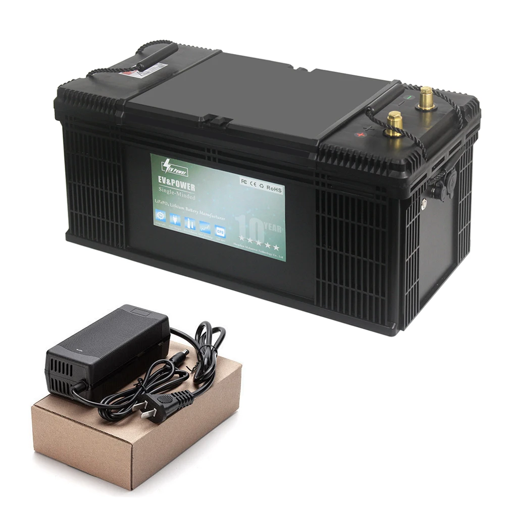 12V 24V 36V 48V 60V LiFePO4 Lithium Iron Phosphate Battery With BMS 40Ah 80Ah 100Ah 120Ah 200Ah 300Ah For Golf Cart EV RV Solar