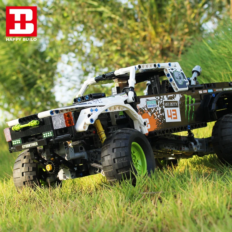 Technic RC строительные блоки для внедорожных гонок 2,4 ГГц мощность двигателя подходит для автомобилей кирпичи игрушки подарки для детей мальчиков