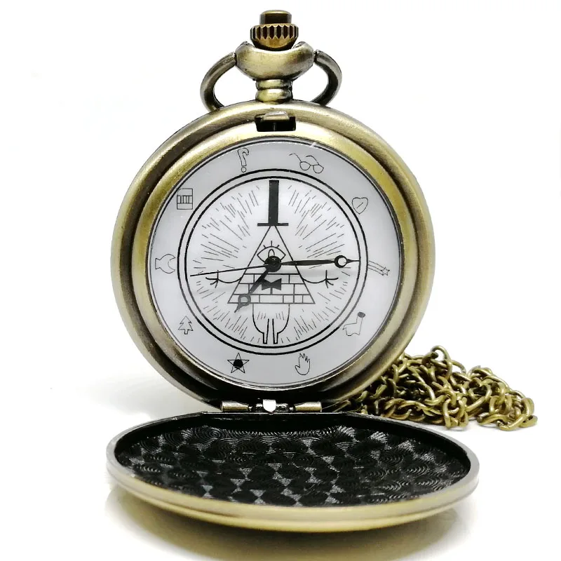 Ретро шифр счета гравитационные падения цветной циферблат кварцевые карманные часы аналоговый кулон ожерелье мужские и женские часы цепочка подарок Montre Reloj