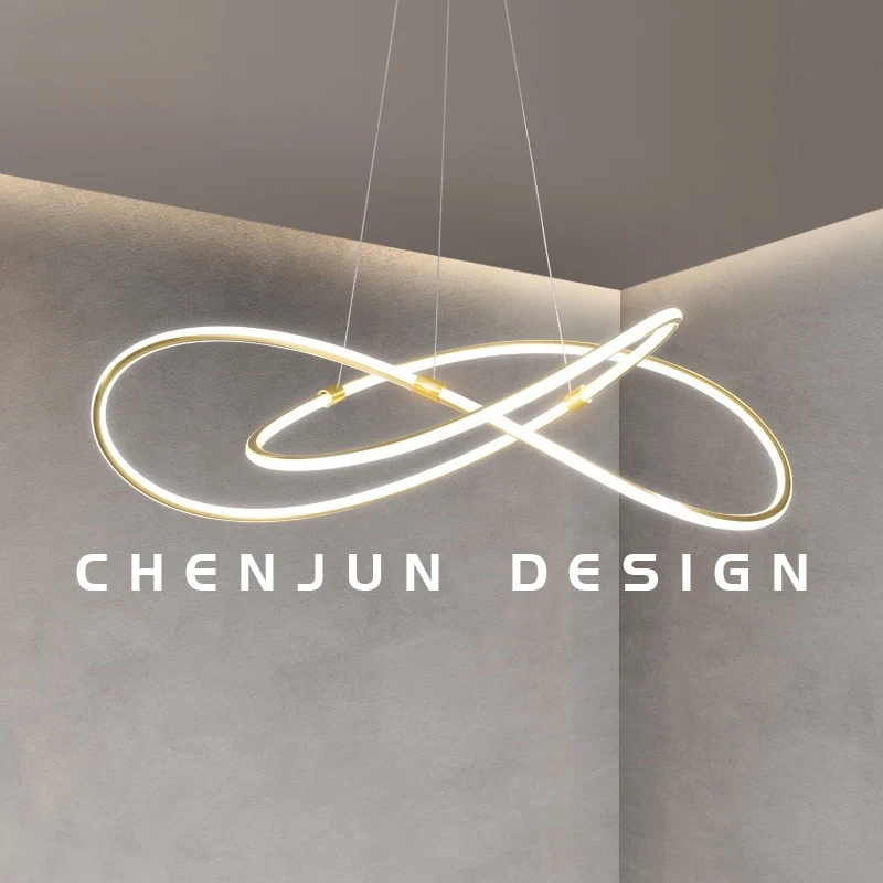Post Modern LED Chandelier Lighting for Living Room Dining Bedroom Home Loft Ceiling Hanging Light Restaurant Gold Pendant Lamp | Освещение