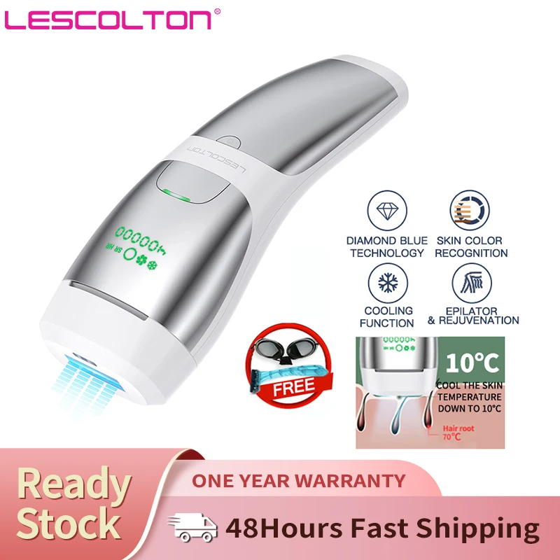 

Эпилятор Lescolton IPL с сапфировым эффектом 5 в 1, домашний женский триммер для удаления волос на протяжении всего тела