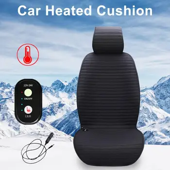 

12V Car Heating Seat Cover Winter Heater Cushion Warmer Auto Covers Heated Seat Pad Temperature Controlled Car Seat Accessories