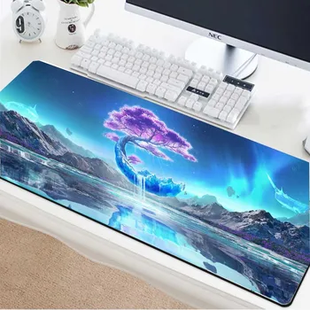 

Yuzuoan Large Game Mouse Pad Anime Beautiful Landscape Rubber Anti-skid Computer Desktop Pad Custom Comfortable Carpet Mat 90x40