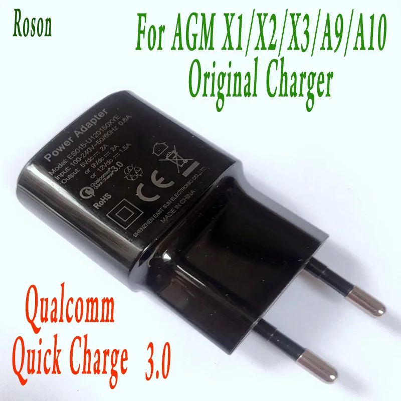 Оригинальное зарядное устройство USB Roson 3 0 для быстрой зарядки AGM X1/X2/X3/A9/A10 адаптер