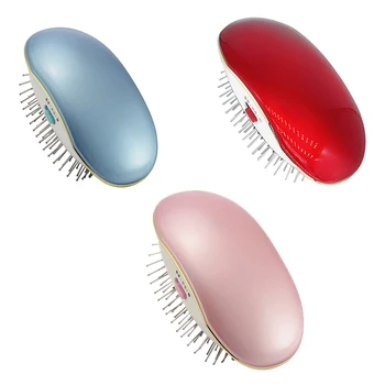 

Portable Electric Ionic Hairbrush Takeout Mini Small Hair ic Beauty Brush Comb Massage Home Travel Using