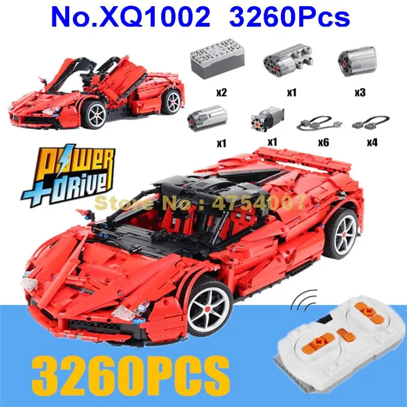 

3260pcs super racers racing sports rc remote control car motor power function technic building blocks Toy