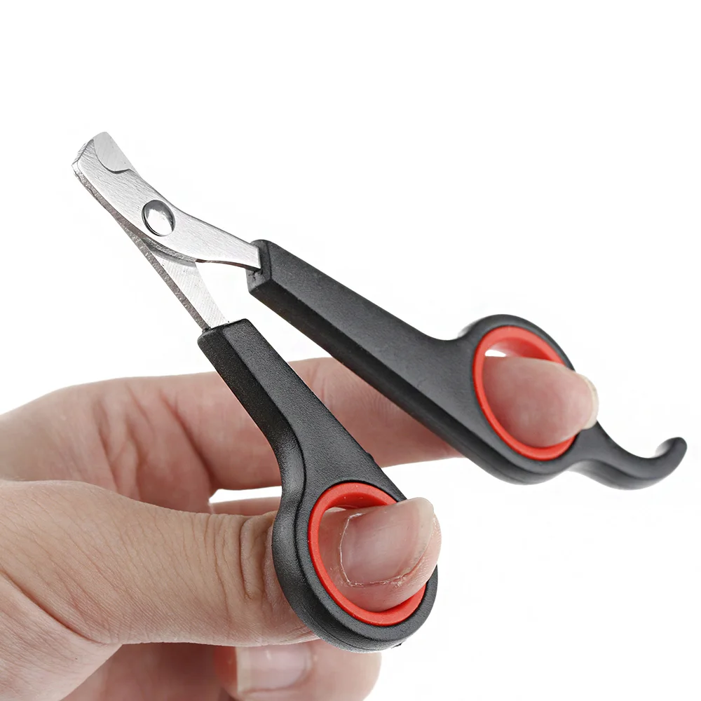 1Pc Cat Dog Pet Nail Cutter Trimmer Protable Grooming Manicure Puppy Kitten Small Animal Black Red Simple Clipper Claws Scissor