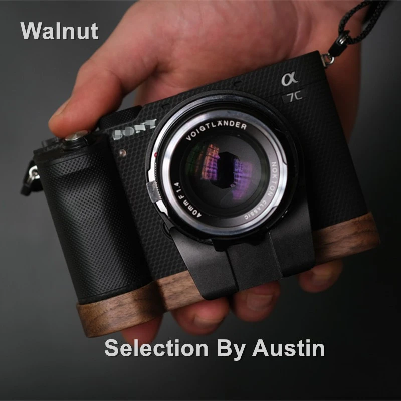 Wooden Wood Hand Grip Plate Bracket For Sony A7c Alpha 7c Walnut - Photo  Studio Kits - AliExpress