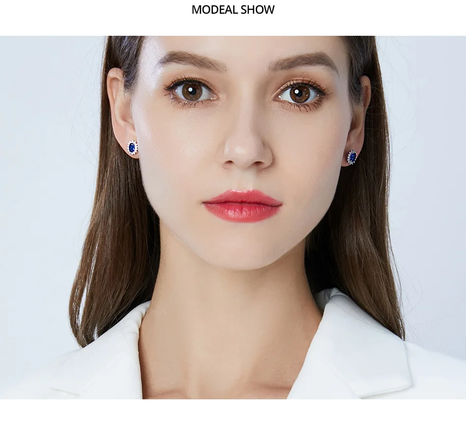 PAG& Mag Мода S925 прекрасные серебряные цветочные серьги-гвоздики Кашмир натуральный бархат Королевский синий серьги-гвоздики