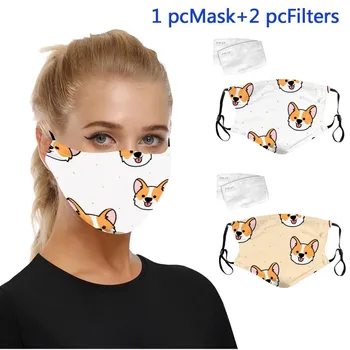 

1/3/5 Face Masks With 2/6/10 Filters Men Women PM2.5 Activated Carbon Filter 3D Dust Proof Pollution Adult Mascarar Masque