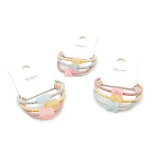 Милое прозрачное кольцо для волос в виде звезды для молодой девушки, Резиновая лента, аксессуары для волос, женские эластичные резинки для волос