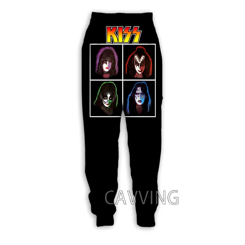 New Fashion 3D Print  KISS Rock Band  Casual Pants Sports Sweatpants Straight Pants  Sweatpants Jogging Pants Trousers  K03 2