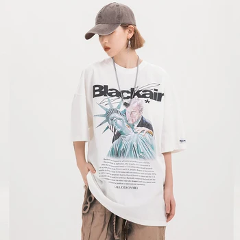 

Print Crew Neck Hip Hop Tshirt Women 2020 Summer Oversized Women's T-shirt Short Sleeved Cotton Tee Shirts