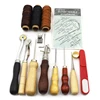 DIY Leather Craft Tool Stamp Set Punch Cutting Hand Sewing Thread Making Saddle Slot Hand Sewing Set Tool Accessories awl needle ► Photo 2/6