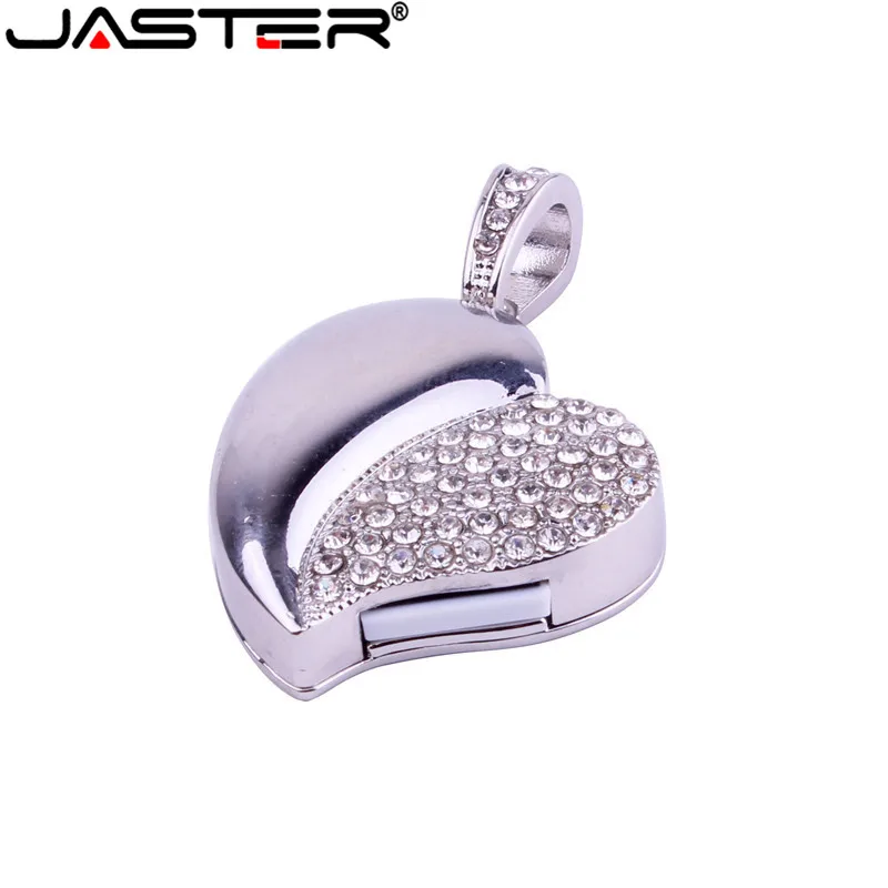 Jaster Pendrive de Cristal com Corrente Usb 4gb 16gb 32gb 64gb - Imagem 2