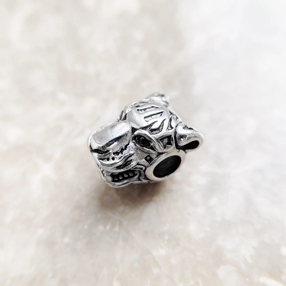 Expressive Tiger Bead Europe Strength 2022 Summer Accessories 925 Sterling Silver Charm For Jewelry Making Women Men