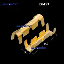 

100Pcs DJ453 Double U-shaped Parallel Terminal Tab Cold Inserts Connectors Cold Terminal Small Teeth Fascia Terminal,0.5-1.5mm2