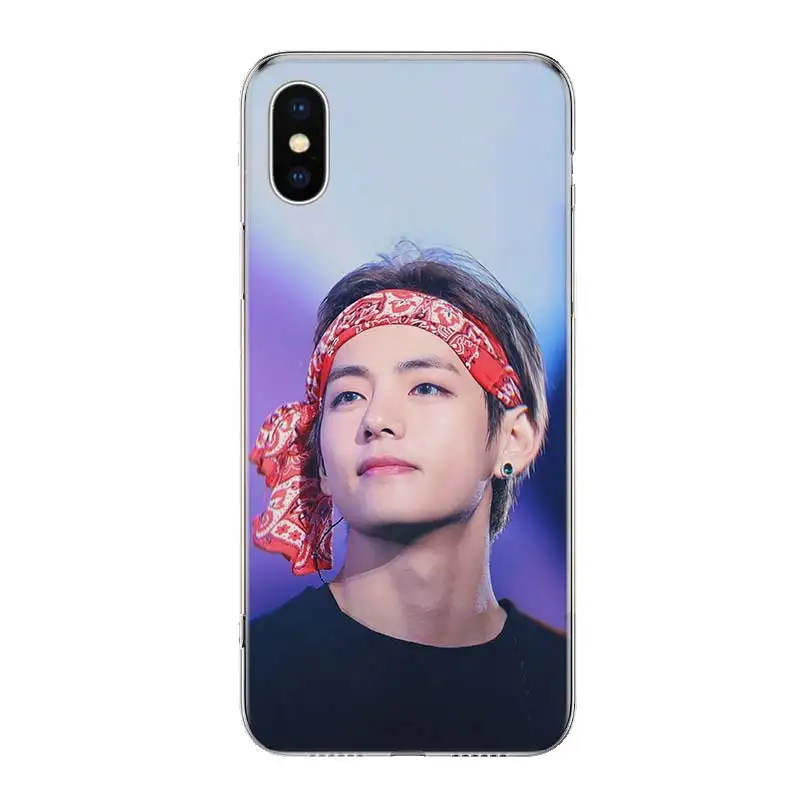 Kim V Taehyung чехол для телефона для iPhone 11 Pro 7 6X8 6S Plus XS MAX+ XR 5S SE 10 Ten Art TPU Coque Capa Shell - Color: TW033-1