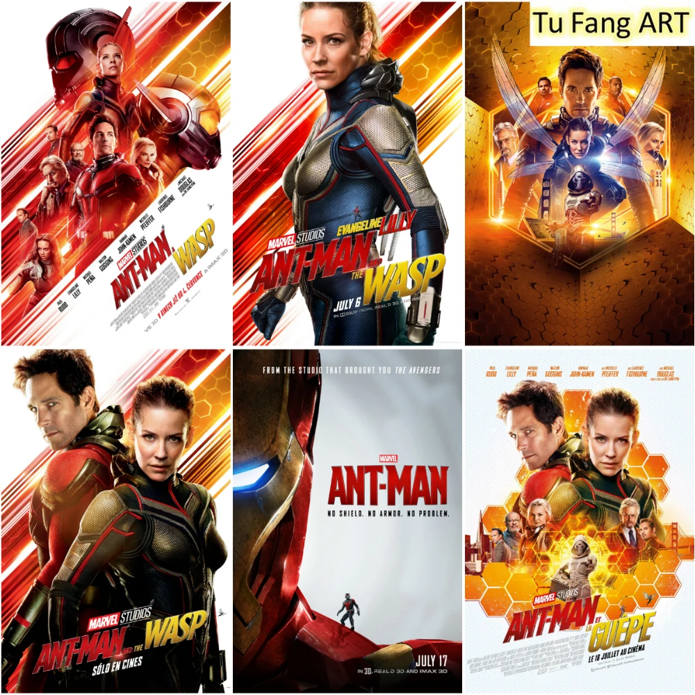Картина на холсте из фильма Marvel муравей-человек настенные плакаты и принты в