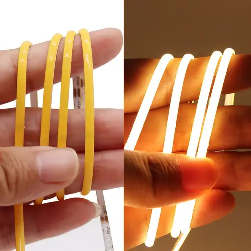 Ultimate Thin 2mm COB LED Strip Light for DIY Craft Cabinet Shelf 12V Filament Warm Cool White Flexible Linear Tape Lights Bar - Image 3