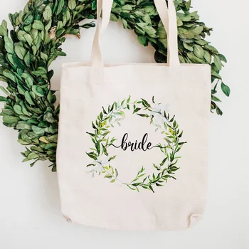

Personalized Flower Print Bride Gift Bag Shopping Bags Gift Ideal Wedding or Hen Party Gift Personalized Bachelorette Part