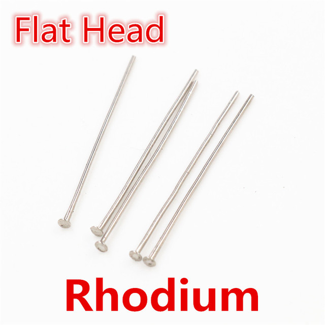 16 20 25 30 35 40 45 50mm Flat Head/Ball Head/Eye Head Pins Metal Headpins For Jewelry Findings Making DIY Supplies