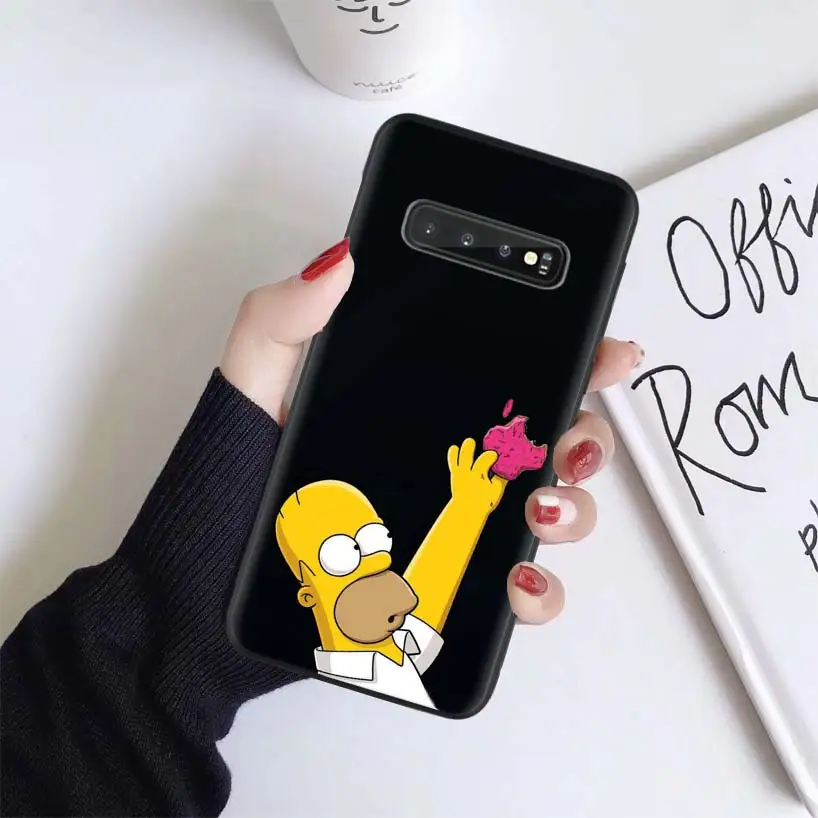 BS254-10 Гомер J. Симпсон черный чехол для samsung Galaxy A50 A70 A50S A10S A20S A10 A20E A30 A40 M40 M30S A80 мягкий чехол для телефона - Цвет: BS254-10
