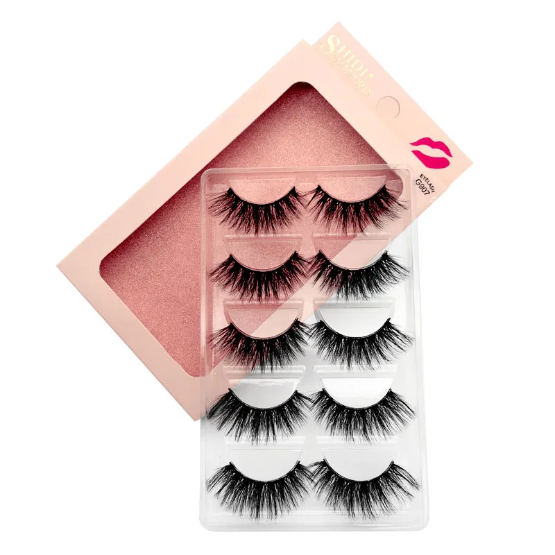 YSDO Lashes 5 пар, норковые ресницы, натуральные длинные 3d норковые ресницы ручной работы, накладные ресницы, накладные ресницы для макияжа