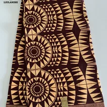 LIULANZHI полиэфирная ткань с принтами 6 ярдов дешевле Африканское платье Шитье Анкара Tissu нигерийский воск ML56L01-10