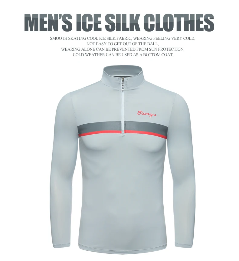 Спортивная мужская летняя рубашка с длинным рукавом, нижнее белье, рубашка для гольфа, Мужская Солнцезащитная УФ-ледяная футболка, одежда для гольфа, S-XXL