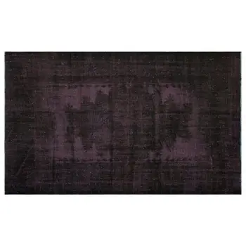 

Handmade Black Vintage Overdyed Turkish Area Rug 181x303 Cm-5'11''X9'11''