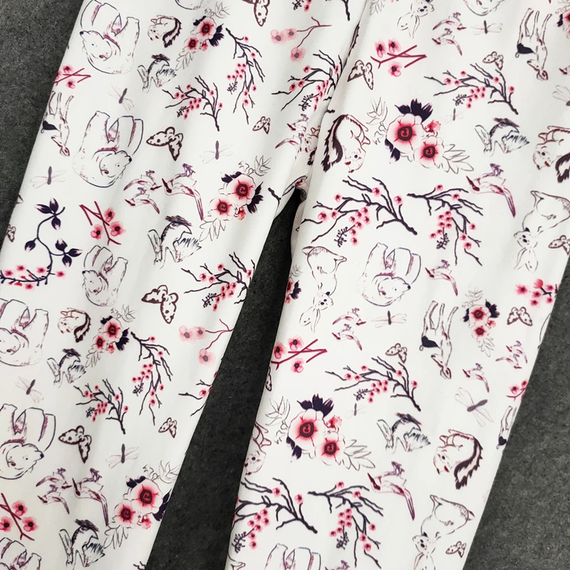 Girls Pants Girls Trousers Kids Pants Summer Sweet Girl Print Leggings Kids Girls Slim Long Pants Children Girl Skinny Pencil Pants