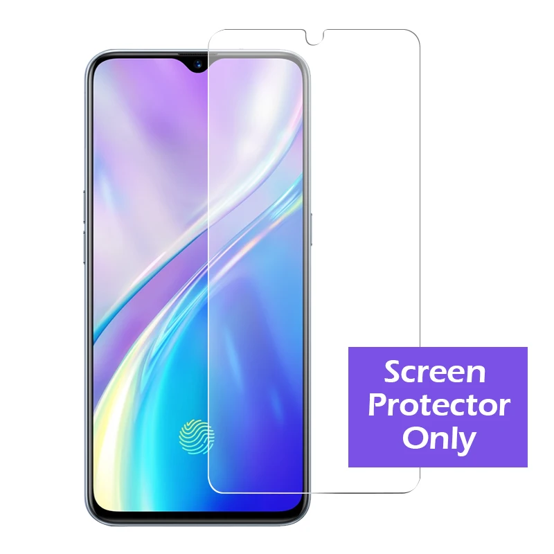 3-в-1 чехол+ Камера Стекло для realme x xt Экран протектор объектива Стекло на oppo realme X2 3 5 pro Q 5S защитный Стекло закаленное - Цвет: Прозрачный