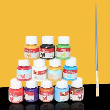 

Acrylic Paint Set 12 Colors Art Supplies for Crafts Non Toxic Vibrant Colors