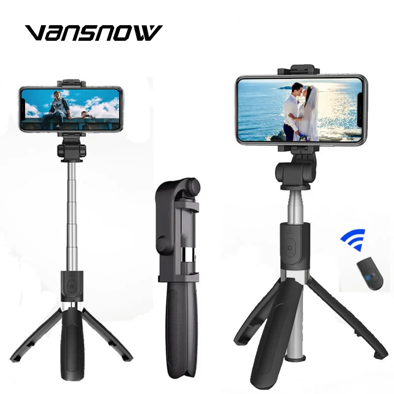 Мини Bluetooth селфи-палка штатив выдвижной монопод сплав телефон селфи-Палка для Iphone