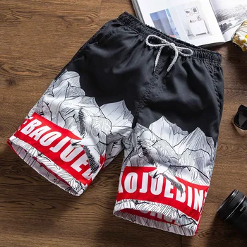 

Men Beach Shorts Printed Casual Loose Sports Surffing Shorts Summer Swim Trunks Beachwear Plus Size M-4XL