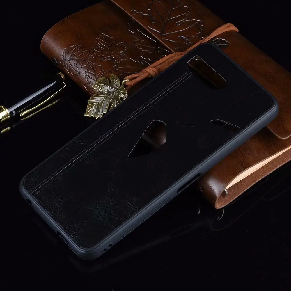 1 Для Asus ROG Phone 2 ZS660KL Чехол Жесткий PC из искусственной кожи жесткий пластиковый чехол для телефона для Asus ROG Phone II чехол задняя крышка - Цвет: 1