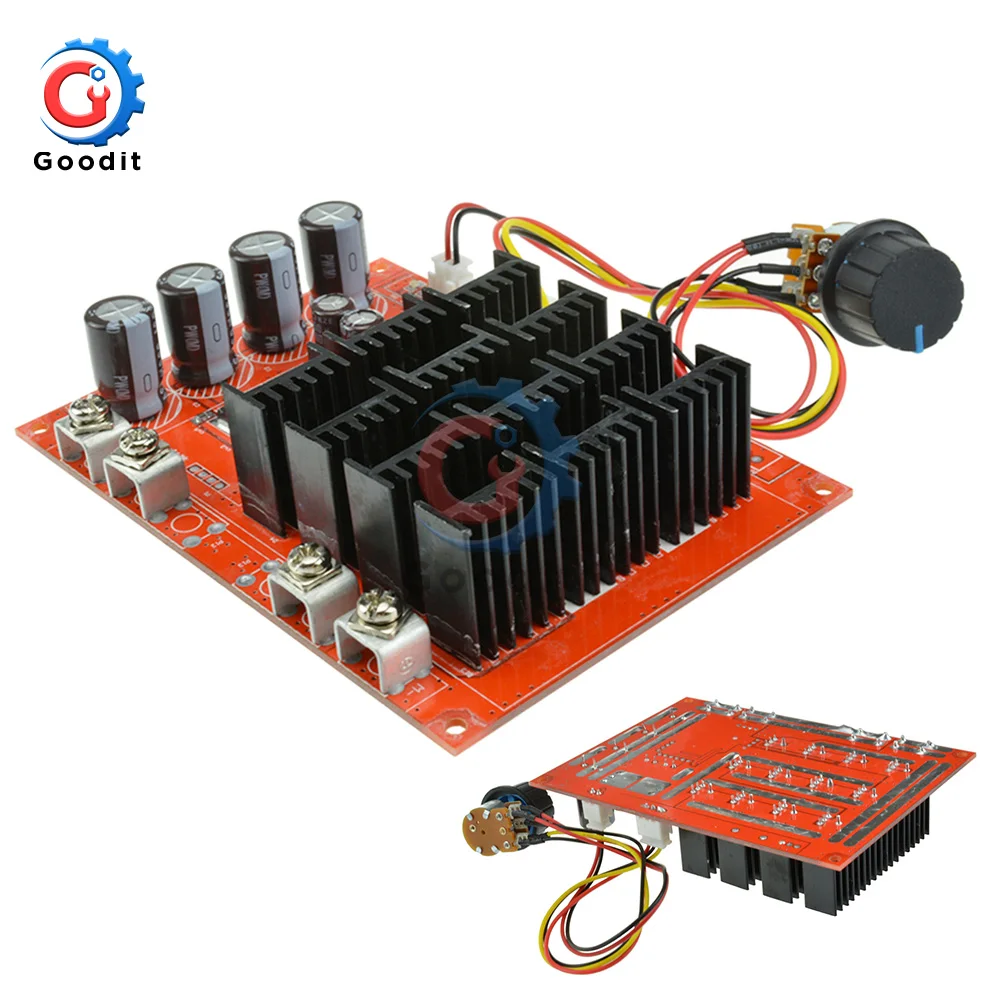 DC Motor Speed Controller Adjustable 10-50V 60A PWM 12V 24V 48V 3000W With Extension Control Switch dc motor speed controller,motor speed controller,electric motor speed controller